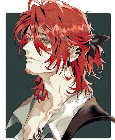 Wwzeu Red Hair Anime Guy Character Art Fantasy Character Design