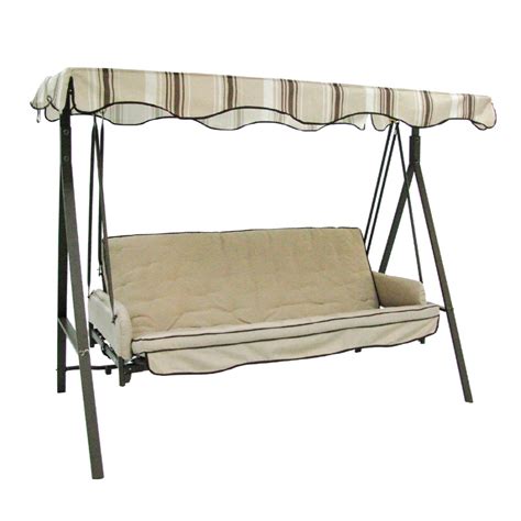Kmart, sears, target, walmart swing canopy replacements available. Shop Garden Treasures 3-Seat Steel Traditional Porch Swing ...