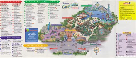 Disney Ephemera 2001 Disneys California Adventure Guide Map