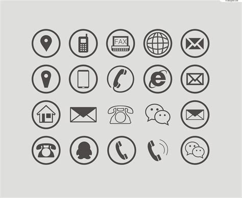 Telephone Email Icon 63025 Free Icons Library
