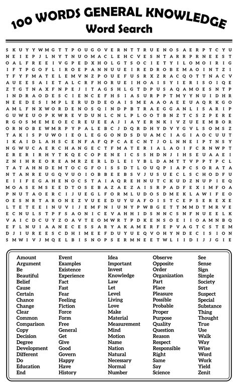 10 Best 100 Word Word Searches Printable