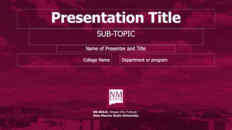 Presentation Templates New Mexico State University All About Discovery