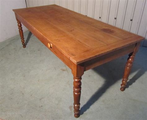 19th French Cherry Wood Farmhouse Kitchen Table Antiques Atlas