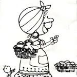 Dibujos De Vendedoras De Empanadas Del De Mayo De Colorear