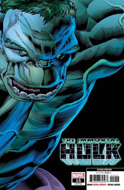 Immortal Hulk 15 2nd Printing Marvel Comics 2019 Dees Comics