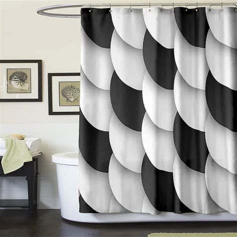 New Europe Style Black And White Shower Curtains Unique Shower Curtains Bathroom Curtain In