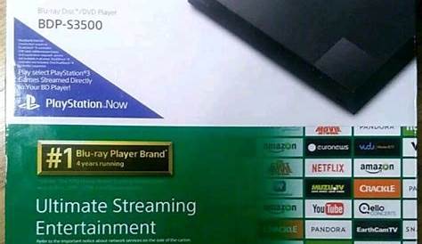 Sony BDP-S3500 Blu-Ray Player for sale online | eBay