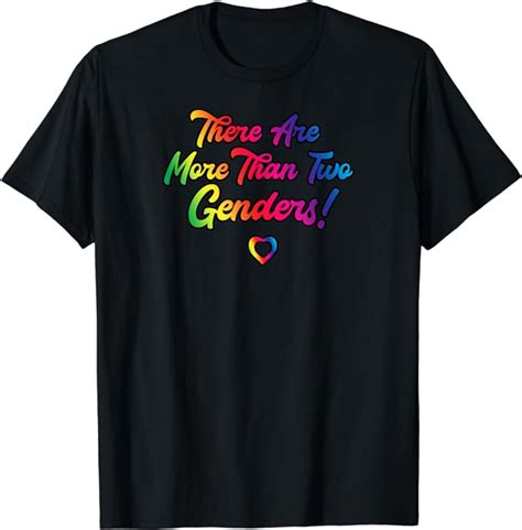 There Are More Than Genders Pride Gender Equality T Shirt Amazon Co