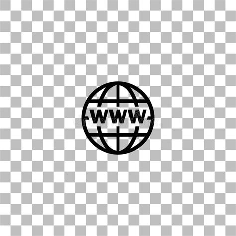 World Wide Web Vlak Pictogram Vector Illustratie Illustration Of Taal