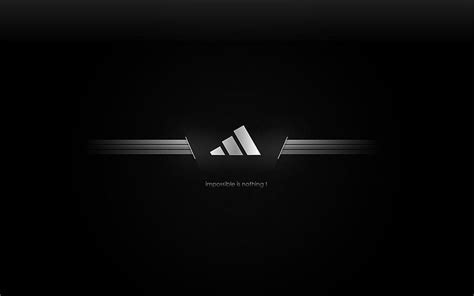 Hd Wallpaper Adidas Logo Black Illuminated Sign Copy Space No
