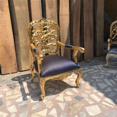 Golden Wooden Stylish Bedroom Chairs For Home At Rs 18000piece In