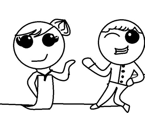 Couple Dancing Coloring Page