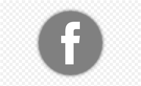 Facebook Logo Black And White Circle Icones Redes Sociais Png Cinza