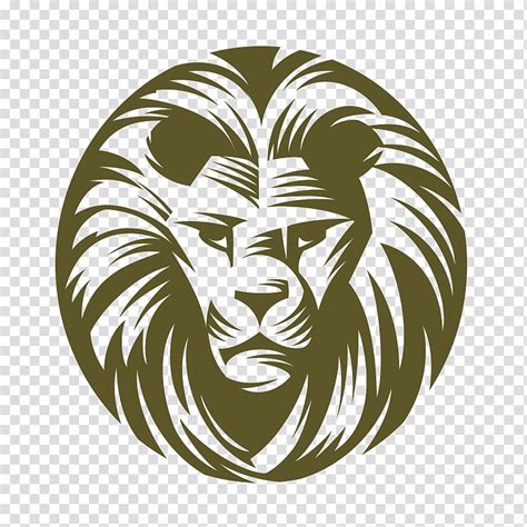 Lion Logo Symbol Lion Head Symbol Of Singapore Silhouette Circle