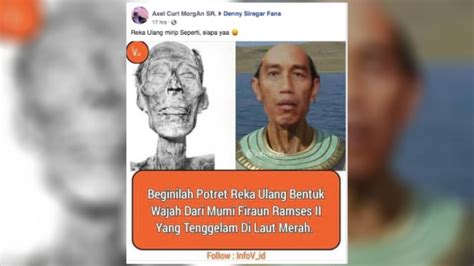 Kroscek Potret Reka Ulang Bentuk Wajah Mumi Firaun Ramses Ii Mirip Jokowi