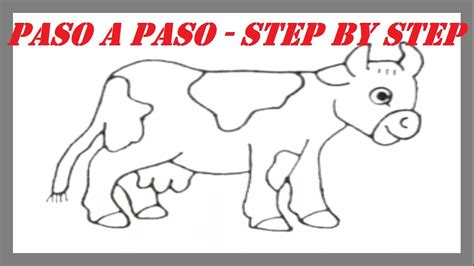Como Dibujar Una Vaca Paso A Paso L How To Draw A Cow Step By Step