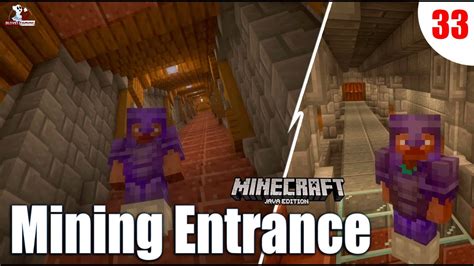 Minecraft Mining Entrance Tutorial 1192 Survival Server Ep 33