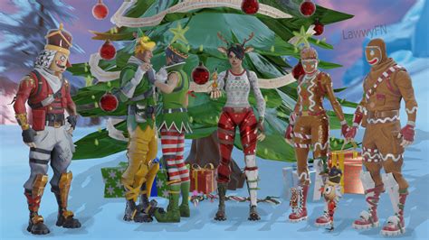 Christmas With Red Nose Raider Fortnite Wallpapers Top Free Christmas