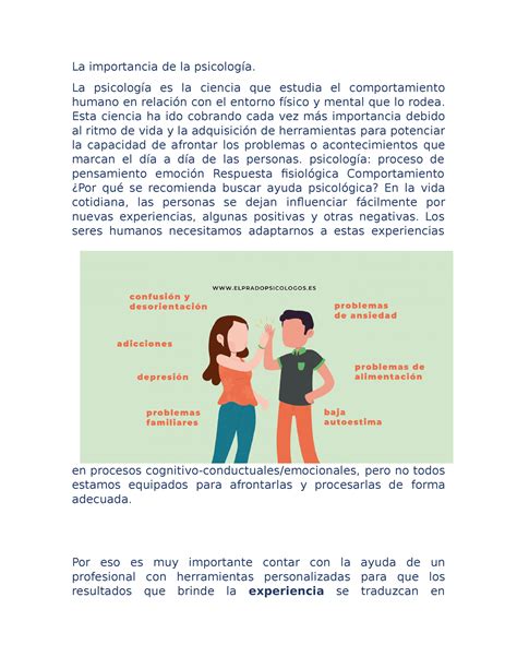 Psicoanalisis Apuntes De Que Es La Psicologia La Importancia De La Psicología La Psicología