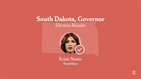 south dakota governor election results 2022 noem vs smith the new york times