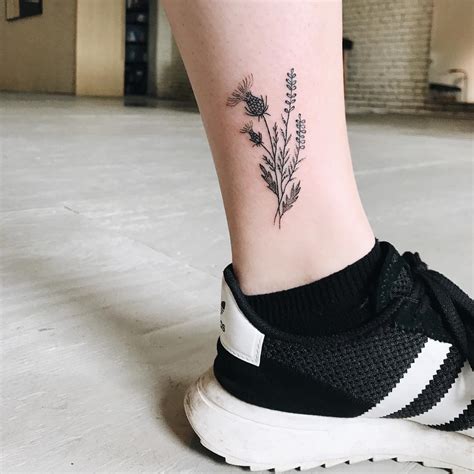 Heather Flower Tattoo