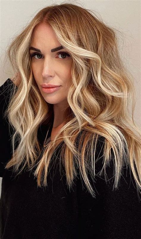 40 cute money piece hair highlights blonde spice up natural ginger blonde hair inspiration