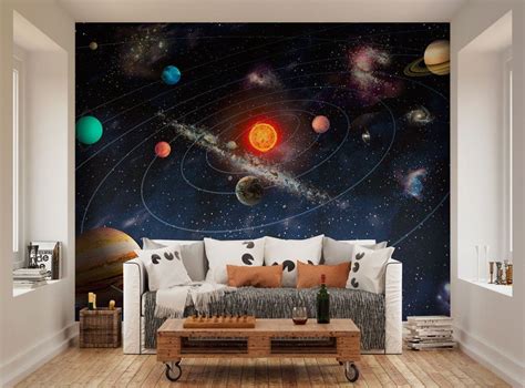 Ohpopsi Planets Of The Solar System Space Wall Mural From £5995