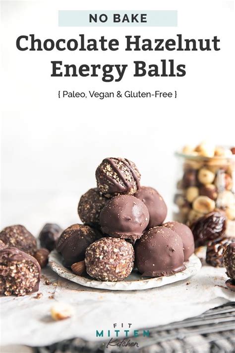 Chocolate Hazelnut Energy Balls Recipe Clean Eating Desserts