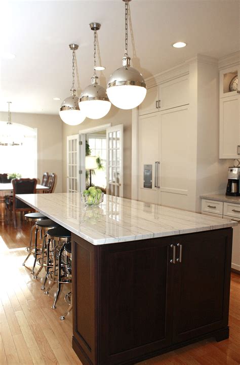 White kitchens with white quartz countertops; White Macaubas Quartzite Countertops » | Cherry wood ...