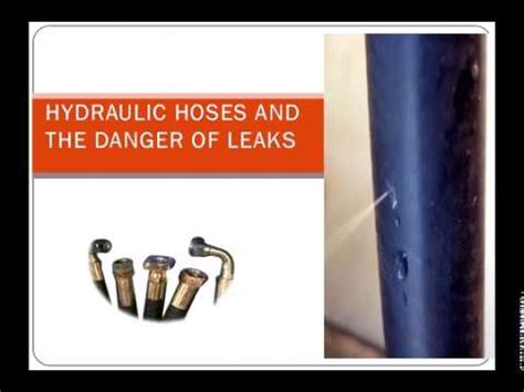 HYDRAULIC HOSES AND THE DANGER OF LEAKS YouTube