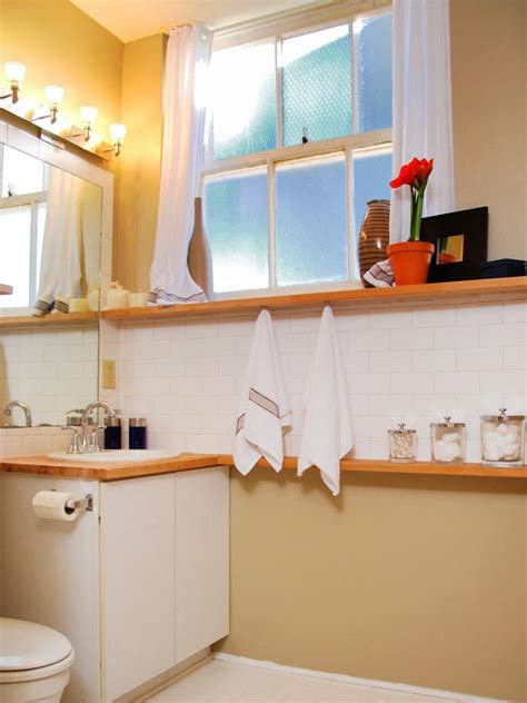 The shelving is built to fit and can be adjusted, so it. Small Bathroom Storage Solutions | DIY
