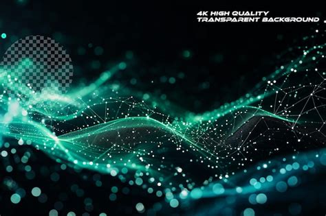 Premium Psd Digital Tech Banner With Greenblue Hues Transparent