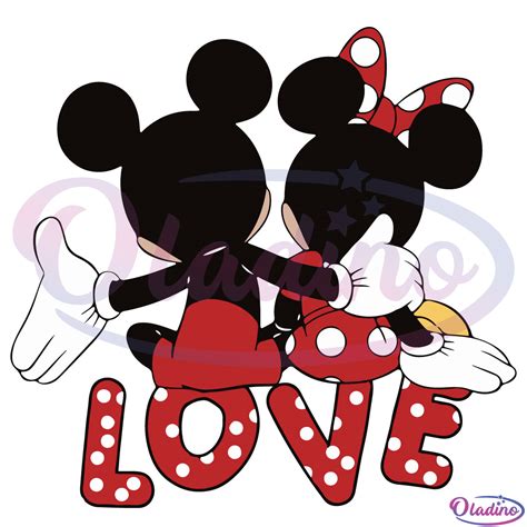 Mickey Minnie Love Svg Digital File Valentine Svg Mickey Mouse Svg