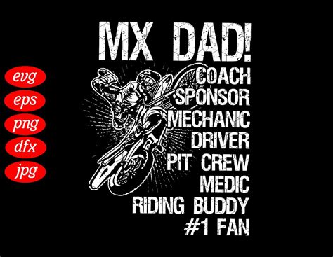Mx Dad Svg Motorcross Dad Biker Dad Svg Motorcross Svg Etsy