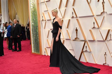 Charlize Theron Oscars 2020 Red Carpet Celebmafia