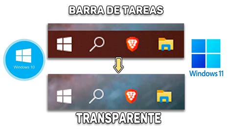 Como Poner La Barra De Tareas Transparente Para Windows 10 Y 11 Rapi