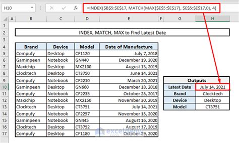 Index Match And Max With Multiple Criteria In Excel Exceldemy