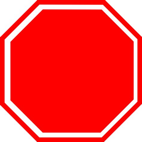 Blank Stop Sign Clip Art 20 Free Cliparts Download Images On
