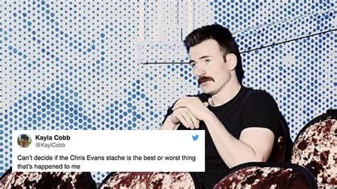 Everyone Calm Down About Chris Evans Moustache For A Second — Mashable