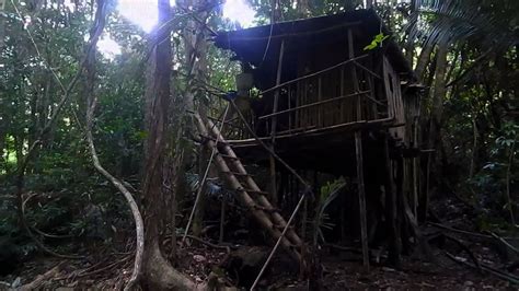 Sozinhos Na Selva A Noite Em Uma Cabana De Bambu Manicraft Ep Youtube