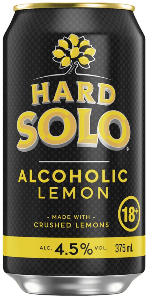 Hard Solo Alcoholic Lemon Cans 24 X 375ml Carton Bayfield S