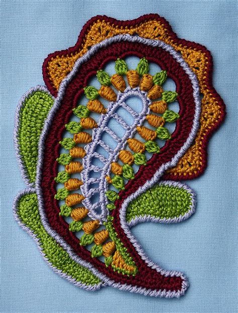 Paisley Magic Crochet Pattern Etsy Пейсли крючком Крючком схема