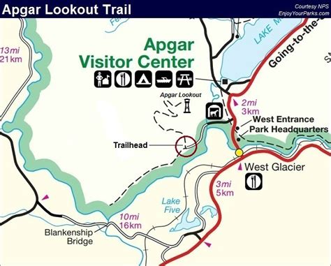 Glacier Park Hikes Apgar Lookout Trail Enjoy Your Parks