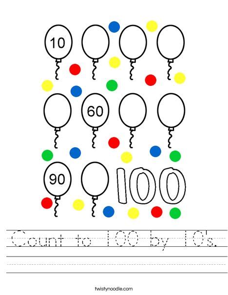 Counting By 10s K5 Learning
