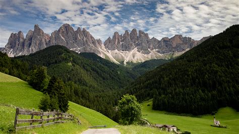 Desktop Wallpapers Alps Italy Odle Group Dolomites Crag Nature