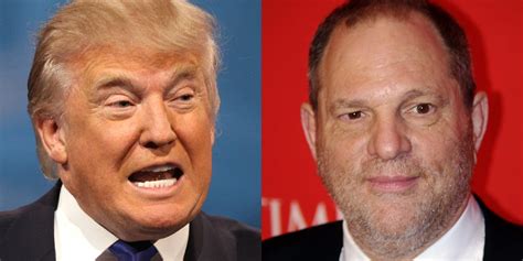 what s the difference between harvey weinstein and donald trump