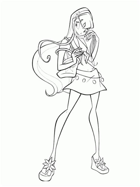 Winx Stella Coloring Pages To Print For Free Winx Stella Pictures
