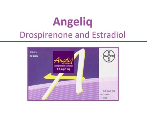 Angeliq Drospirenone And Estradiol Uses Dose Side Effects Moa