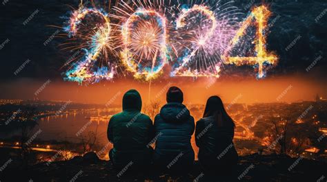 Premium AI Image | Firework explosion in the night sky celebrating width=