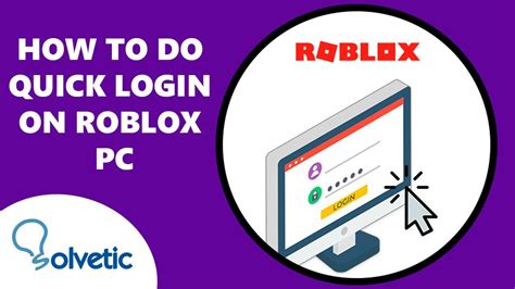 How To Do Quick Login On Roblox Pc Youtube